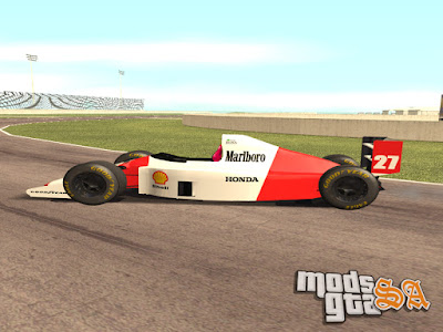 F1 Maclaren Honda MP4-7A Ayrton Senna para GTA San Andreas